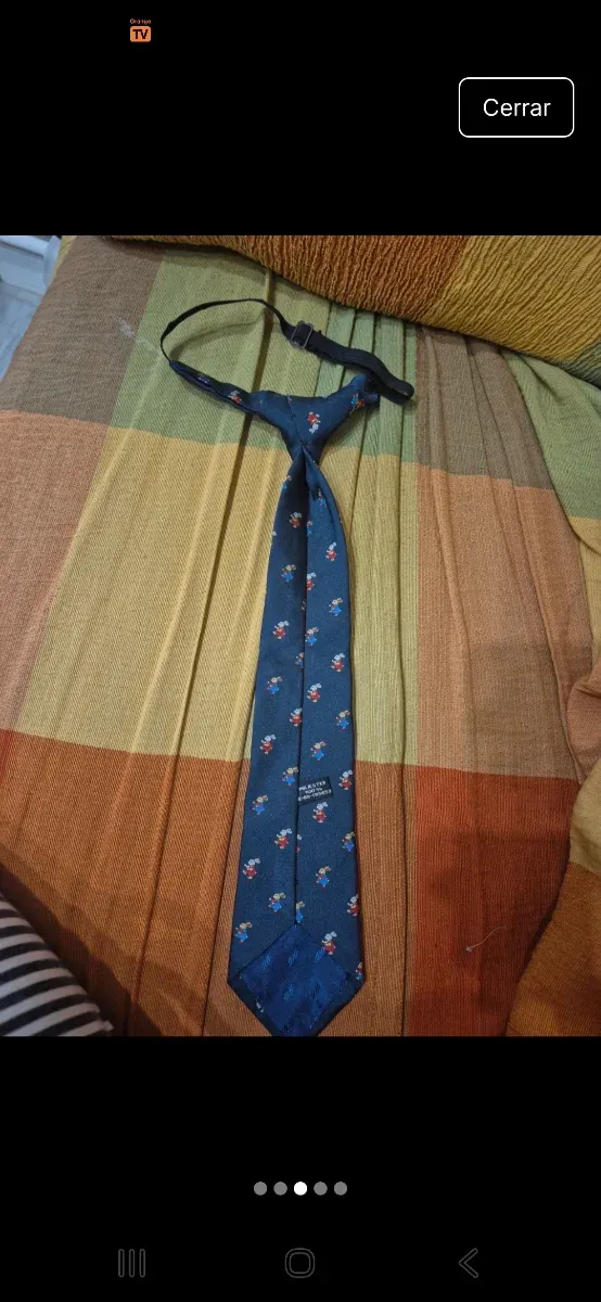 Corbata infantil estampada