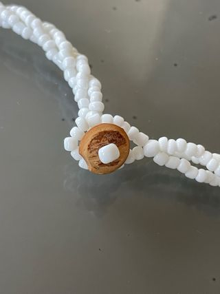 Collana Artigianale madreperla e perleVetro Bianco