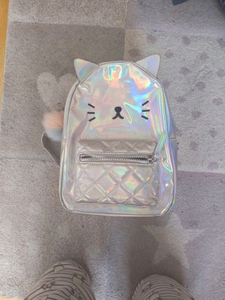Mochila Gato Iridiscente Tierna