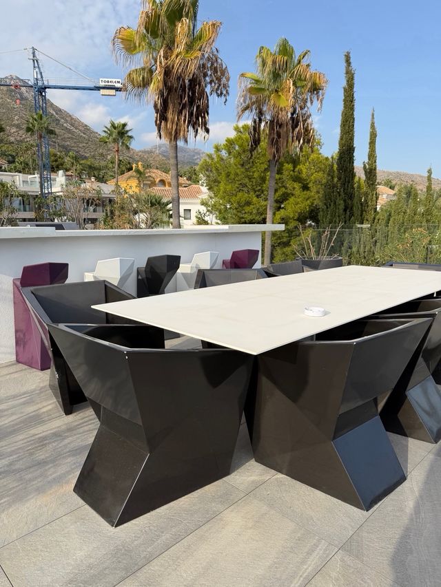 Conjunto Muebles Exterior Mesa y Sillas Vondom