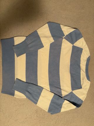 Polo Lacoste Rayas Azul y Blanco