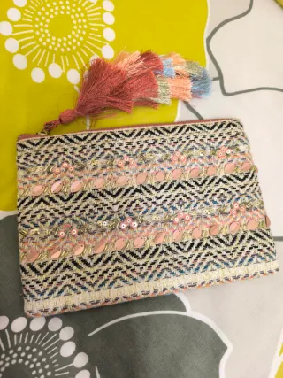 Bolso Sfera Multicolor con Flecos