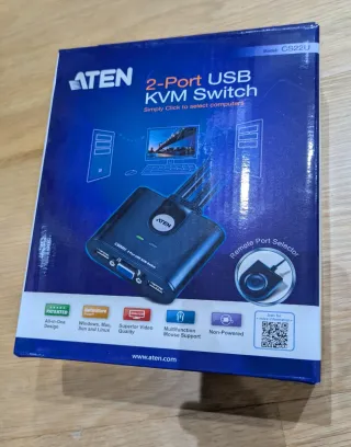 ATEN 2-Port USB KVM Switch CS22U