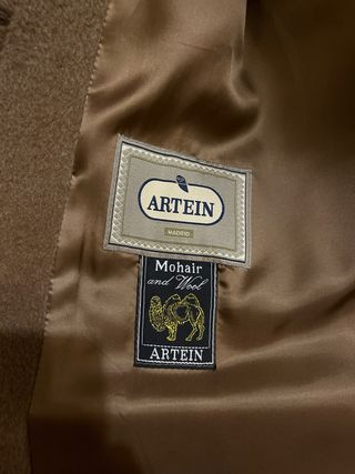 Abrigo de lana mohair de señora 