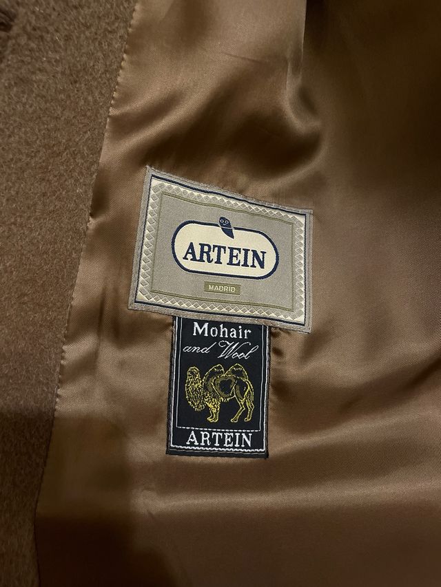 Abrigo de lana mohair de mujer