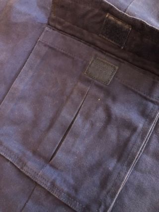 Borsa capiente fatta a mano blu