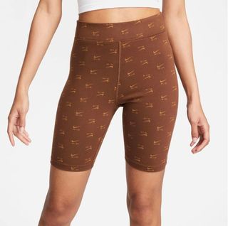 Nike AIR Bike Shorts Marrón Dorado