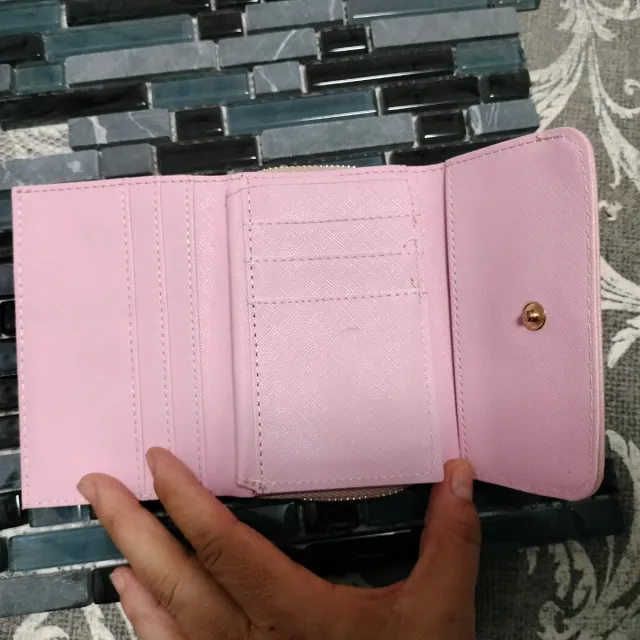 Cartera monedero rosa