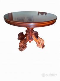 Tavolo rotondo estentibile noce