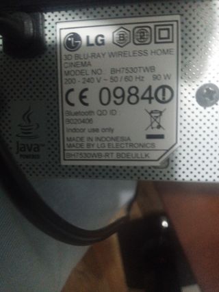 Home Cinema LG+lecture 3D lG