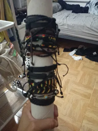Pulseras de cuero estilo étnico