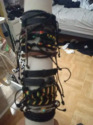 Pulseras de cuero estilo étnico