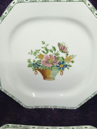 Platos Cartuja de Sevilla - Cesta Flores