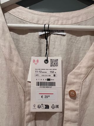 Mono Zara Beige Talla 11-12 Años