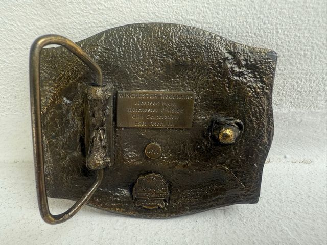 Hebilla Cinturón Winchester Cazador Montaña