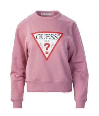 Sudadera Guess Rosa Logo Triángulo