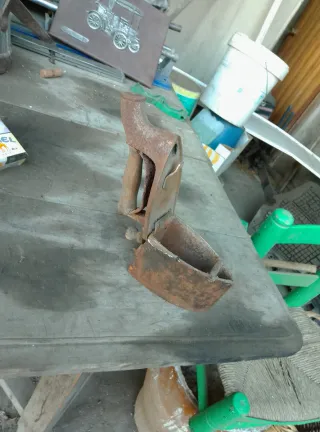 Plancha antigua de hierro