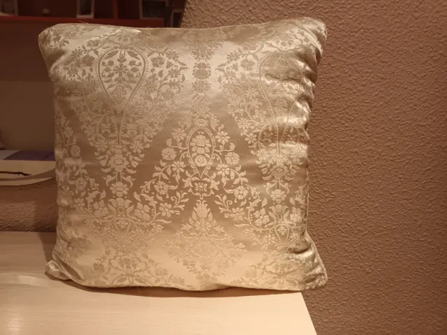 Conjunto de 2 Almofadas Zara Bege/Branco