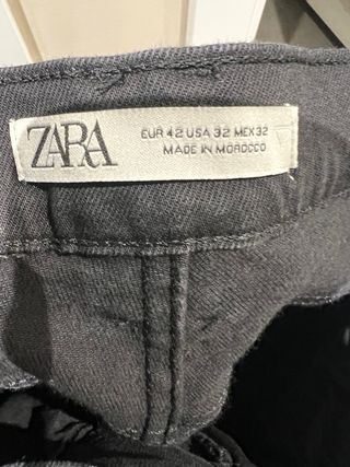 Pantalón Zara Hombre Talla 42 Negro