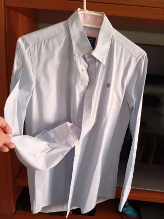 Camisa joven azul / rosa