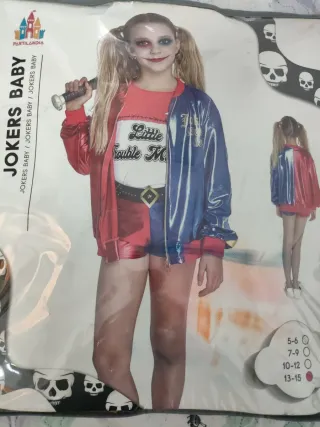 Disfraz Harley Quinn Partilandia Talla 13-15