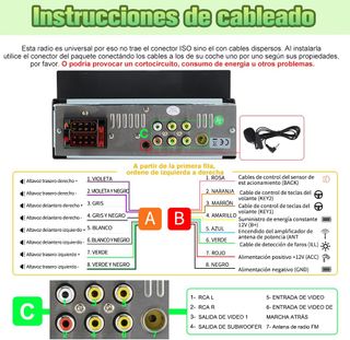 Radio Coche 1 DIN AWESAFE Universal