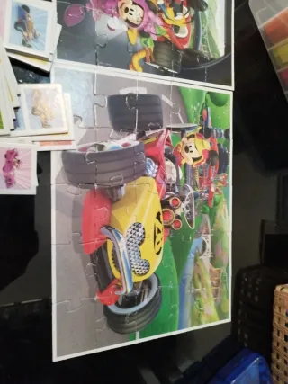 Puzzles, parejas y dominó Mickey Mouse