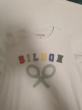 Camiseta SILBON Blanca Talla 10