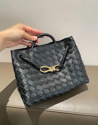 Bolso Bottega Veneta Negro Tejido