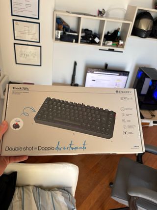 Tastiera meccanica da gaming 75% layout ita qwerty