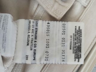 Pantalón Levi's 501 Beige Talla W31 L34
