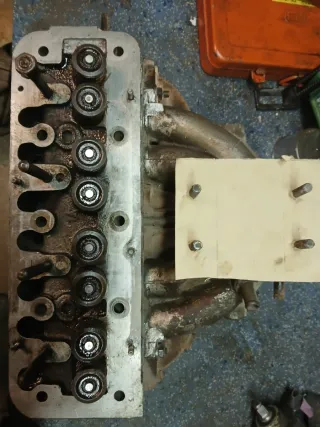 Culata Seat 1430,colectores y carburador abarth 