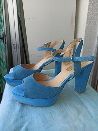 Zapatos de tacón azul Patricia Miller