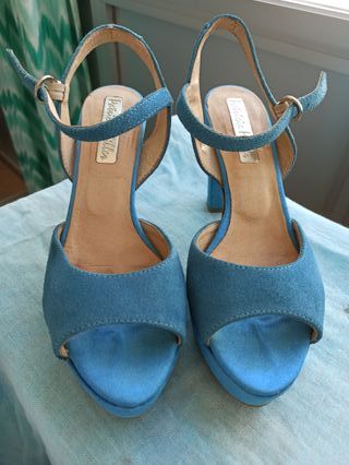 Zapatos de tacón azul Patricia Miller