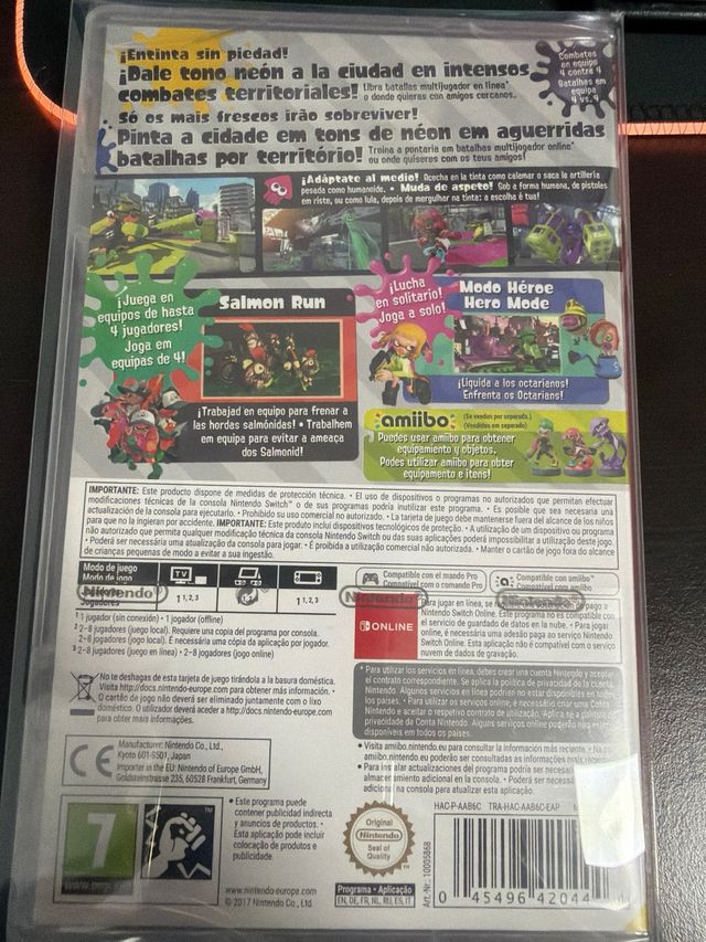 Nintendo Switch Splatoon 2