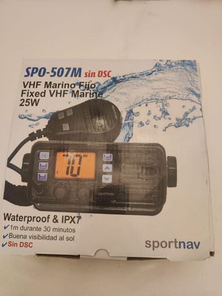 Radio (emisora)VHF Fija SPO-507M Sportnav sin DSC