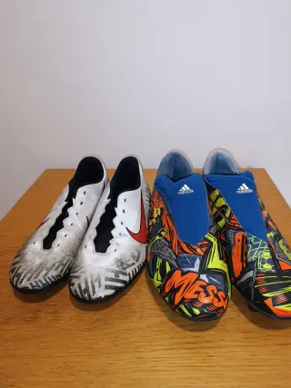 Botas Nike y Adidas Messi