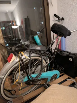 Bicicleta Plegable Negra