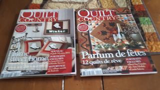 Lote 2 Revistas Patchwork Quilt Country