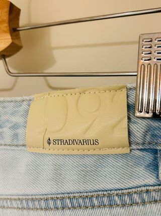 Pantalón Stradivarius D92 Roto Azul