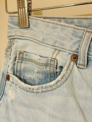 Pantalón Stradivarius D92 Roto Azul