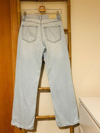 Pantalón Stradivarius D92 Roto Azul