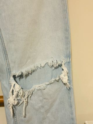 Pantalón Stradivarius D92 Roto Azul
