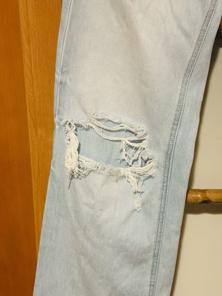 Pantalón Stradivarius D92 Roto Azul