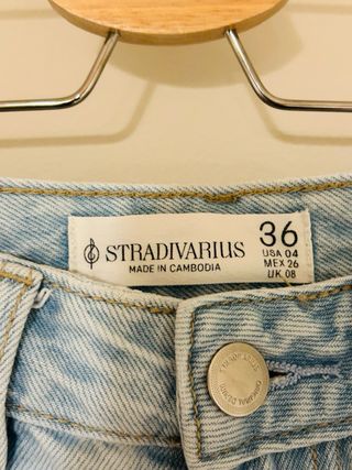 Pantalón Stradivarius D92 Roto Azul