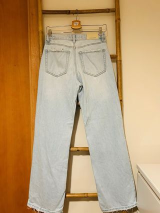 Pantalón Stradivarius D92 Roto Azul