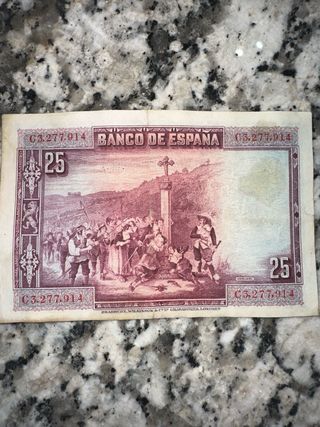 Billete 25 Pesetas Banco de España 1928