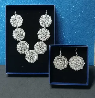 Conjunto Collar y Pendientes Filigrana