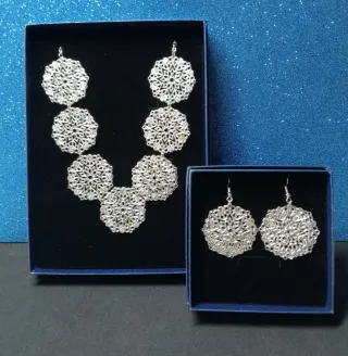 Conjunto Collar y Pendientes Filigrana