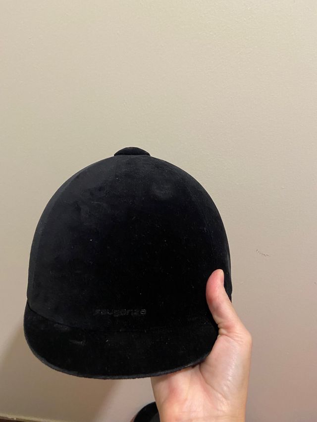 Casco de equitación negro